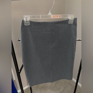 Express Blue-Grey Pencil Skirt